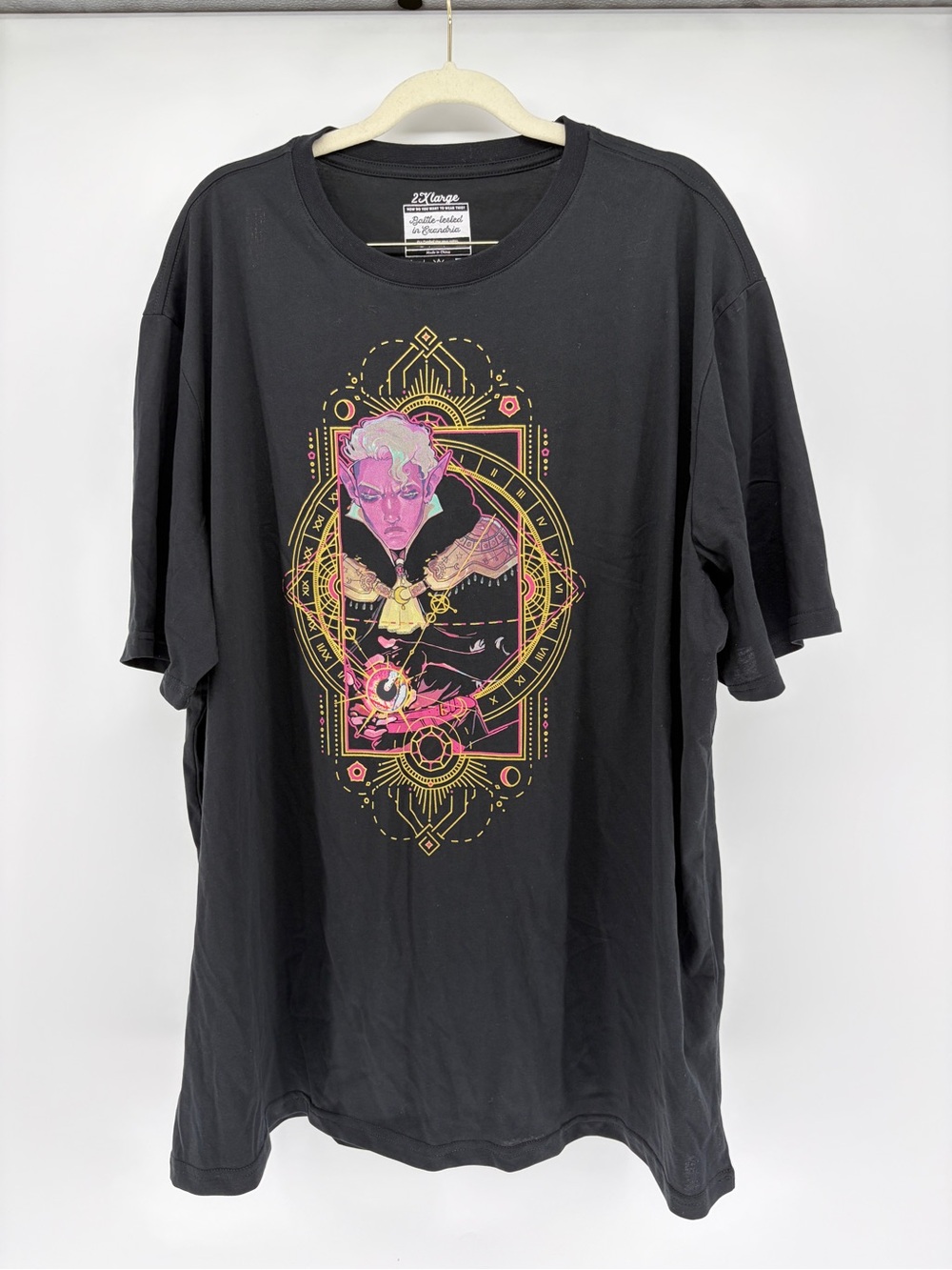 Official Critical Role Essek Thelyss Graphic Tee Black 2XL D&D Exandria